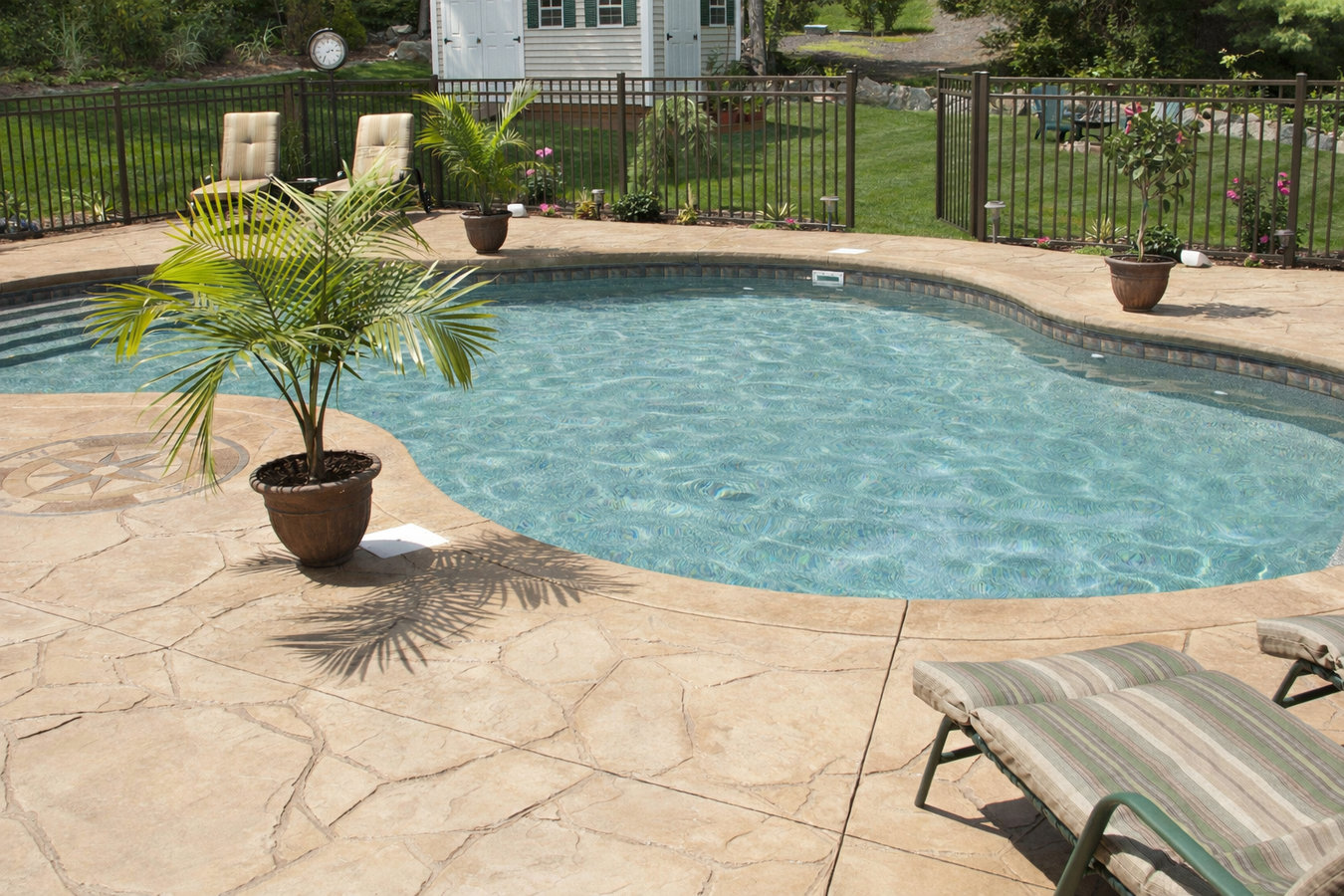 Concrete pool decks in Santa Monica, CA